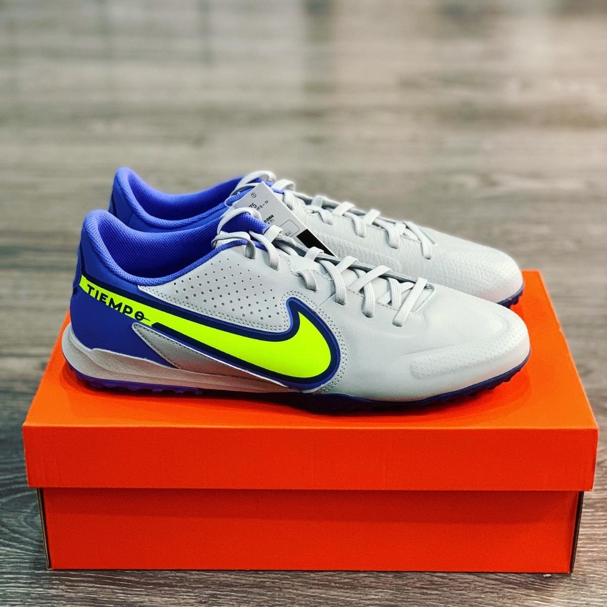 Giày đá bóng Nike Tiempo Legend 9 Academy TF Recharge - Xám/Tím - DA1191-075